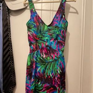Maxine of Hollywood Women’s Tropical Floral One Piece Lined Swimsuit Size 16